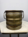 vintage brass pot with handles