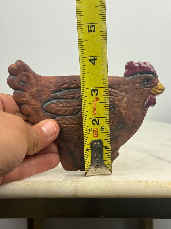 Vintage Ceramic Chicken Hen Wall Plaque