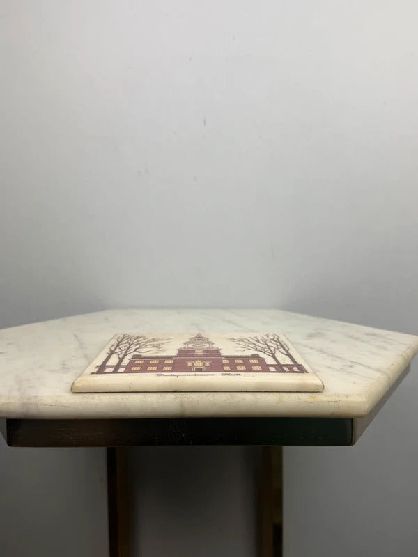 Vintage Independence Hall Philly Tile / Trivet - 6 inch